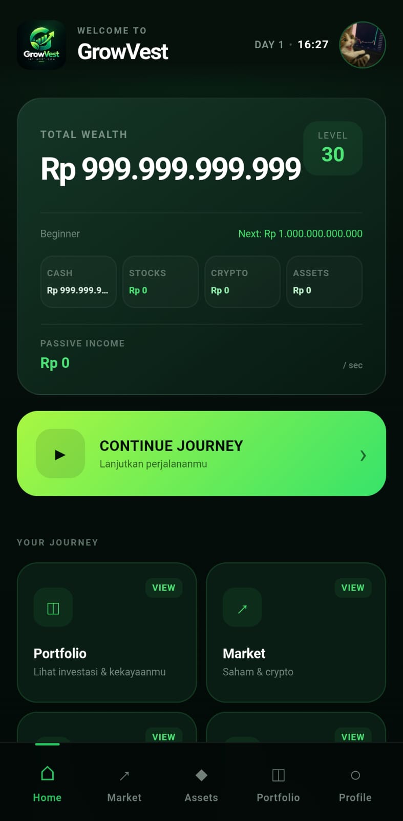 GrowVest Application